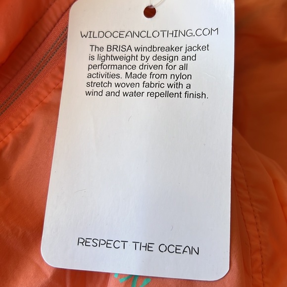 New Wild Ocean Clothing Brisa Windbreaker Jacket Size Small - Picture 8 of 8